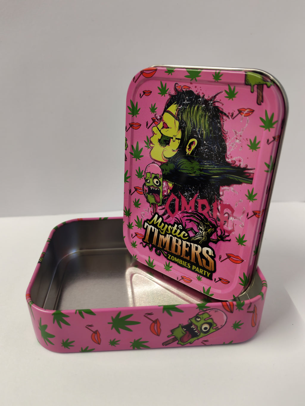 Zombie Party Metal Stash Tin