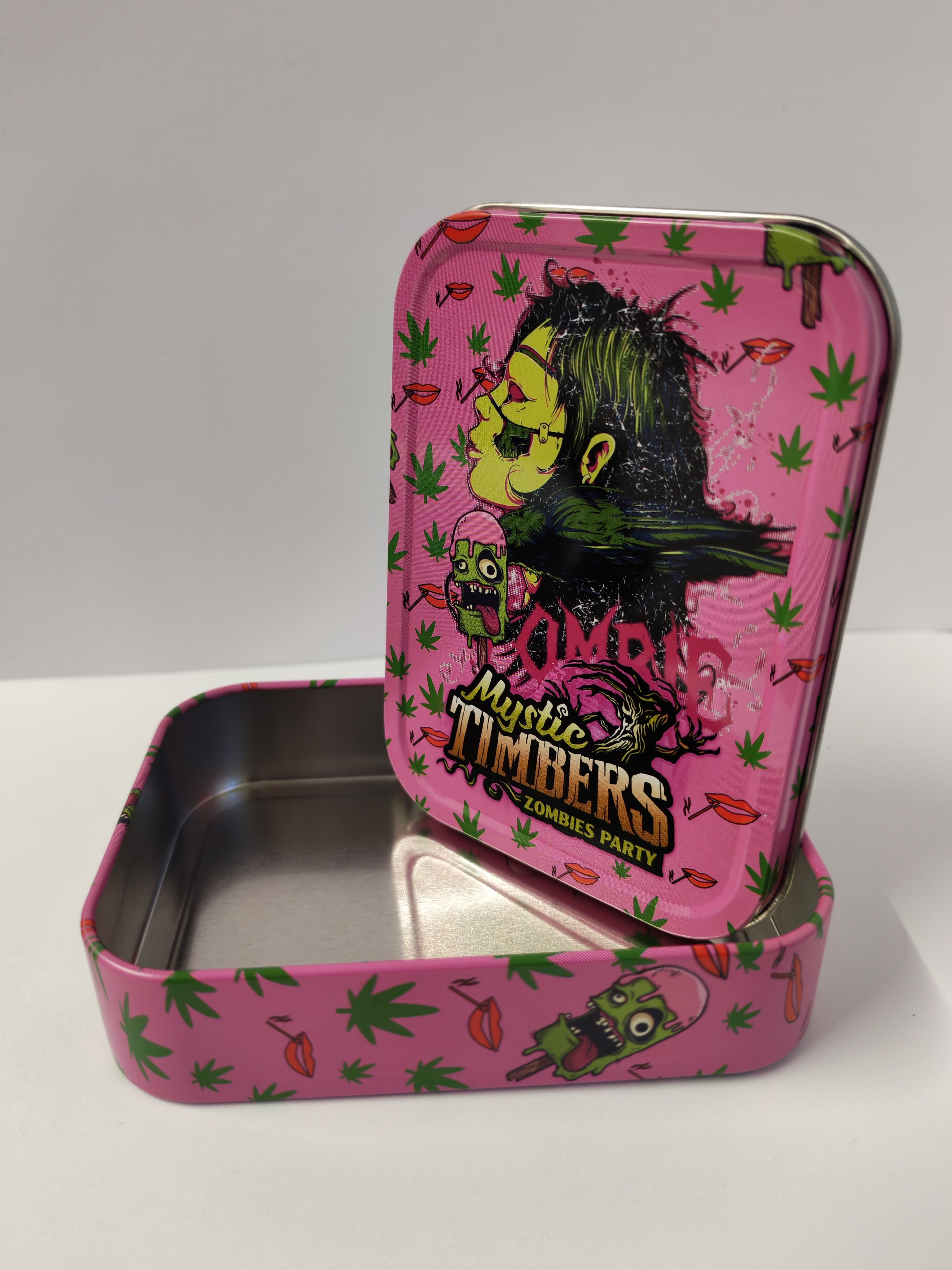 Zombie Party Metal Stash Tin