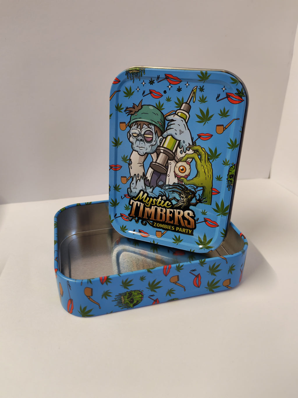 Zombie Party Metal Stash Tin