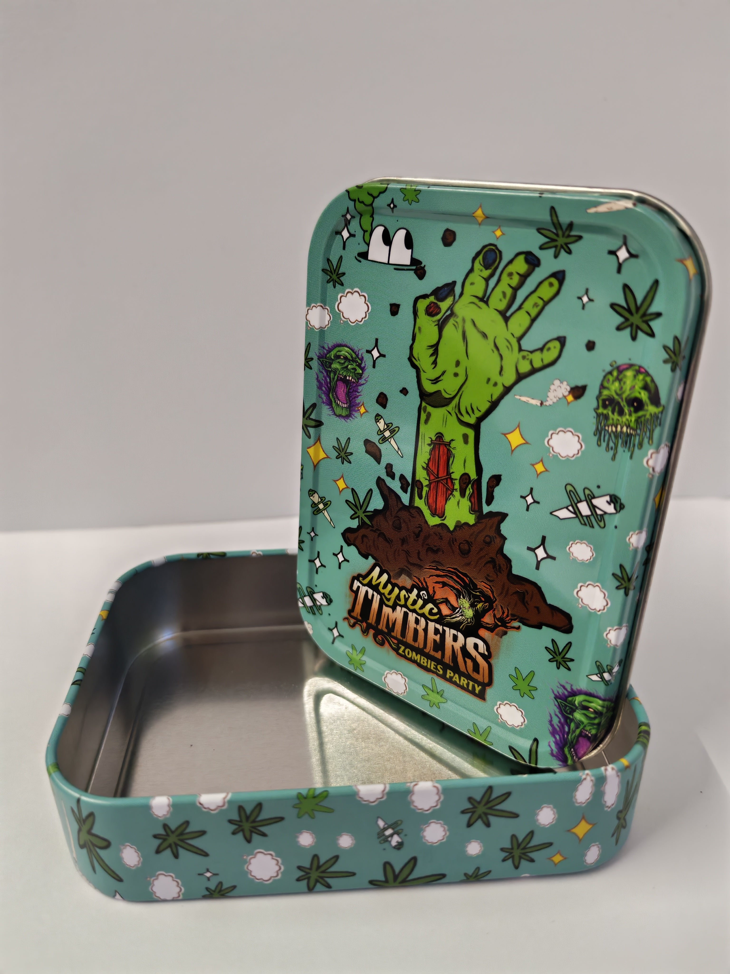 Zombie Party Metal Stash Tin