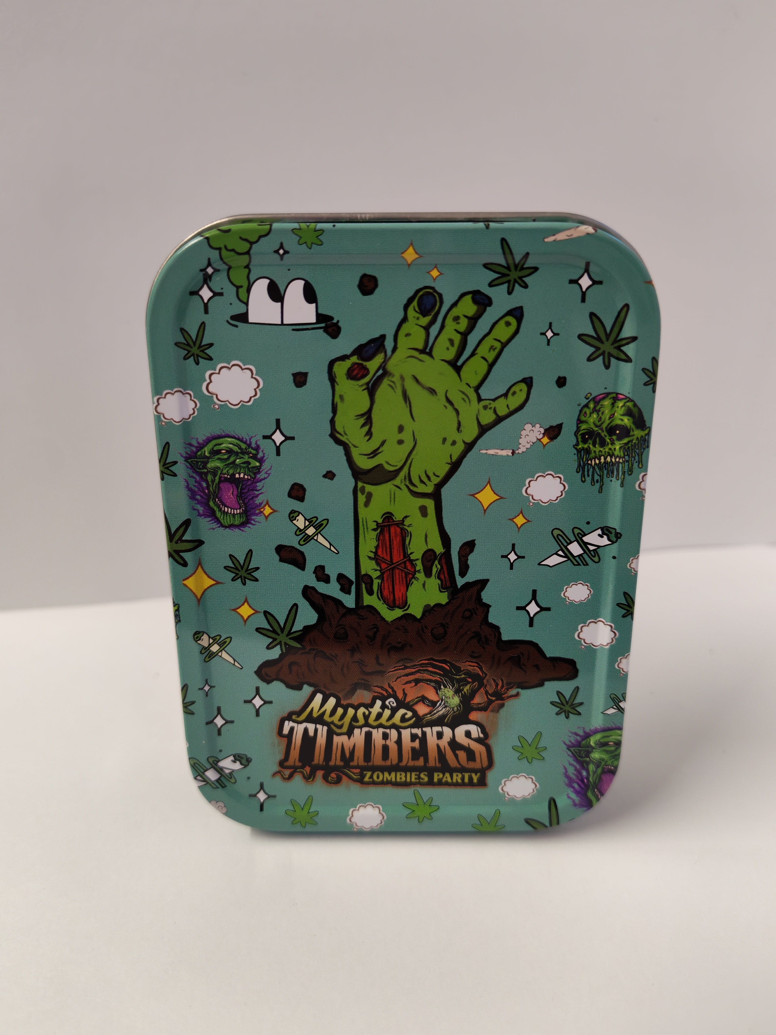 Zombie Party Metal Stash Tin
