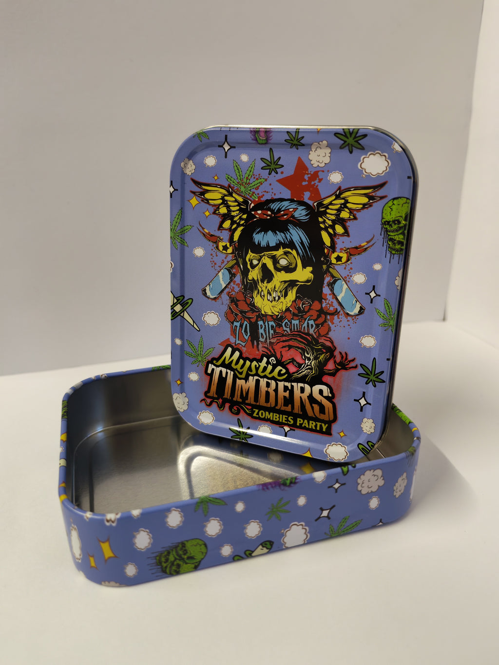 Zombie Party Metal Stash Tin